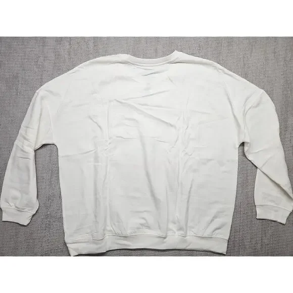 Hello Kitty by Sanrio Women's Cozy Graphic Sweatshirt Plus Size 2X White - Picture 2 of 9